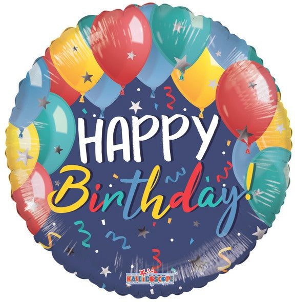 Mylar Happy Birthday Balloons | 09 Inch (AIR-FILL ONLY)