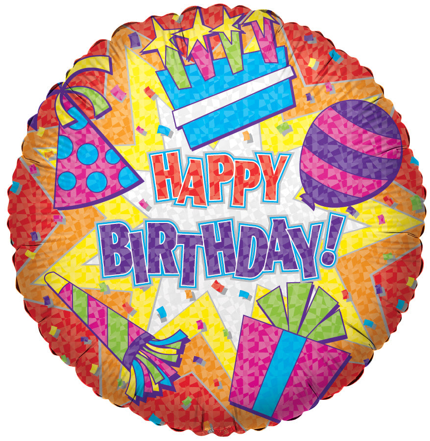 Mylar Happy Birthday Balloons | 09 Inch (AIR-FILL ONLY)