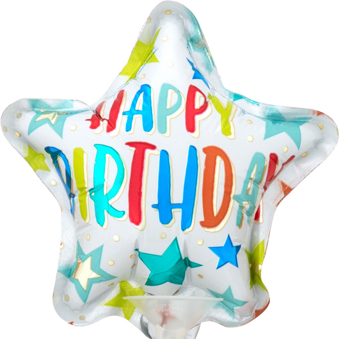 Mylar Happy Birthday Balloons | 04 Inch (AIR-FILL ONLY)