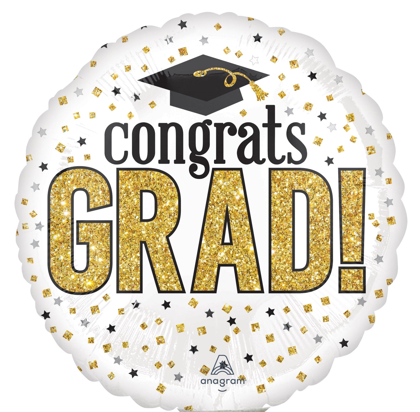 Mylar Graduation & Congrats Balloons | 09 Inch (AIR-FILL ONLY)