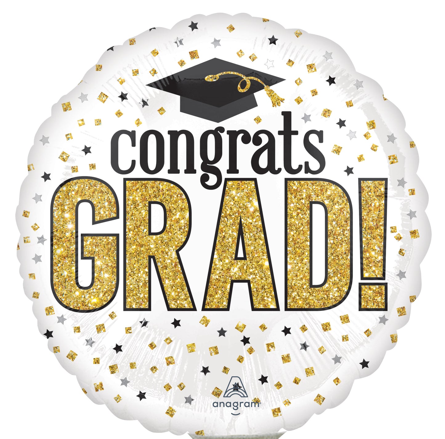 Mylar Graduation & Congrats Balloons | 04 Inch (AIR-FILL ONLY)