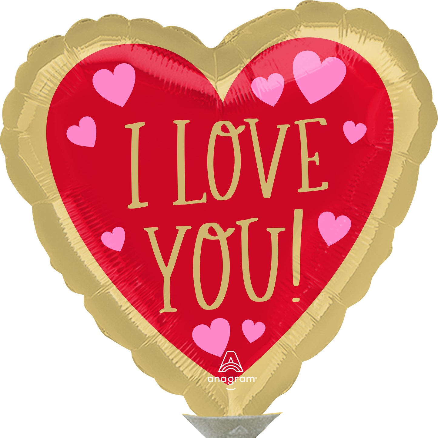 Mylar I Love You Balloons | 04 Inch (AIR-FILL ONLY)
