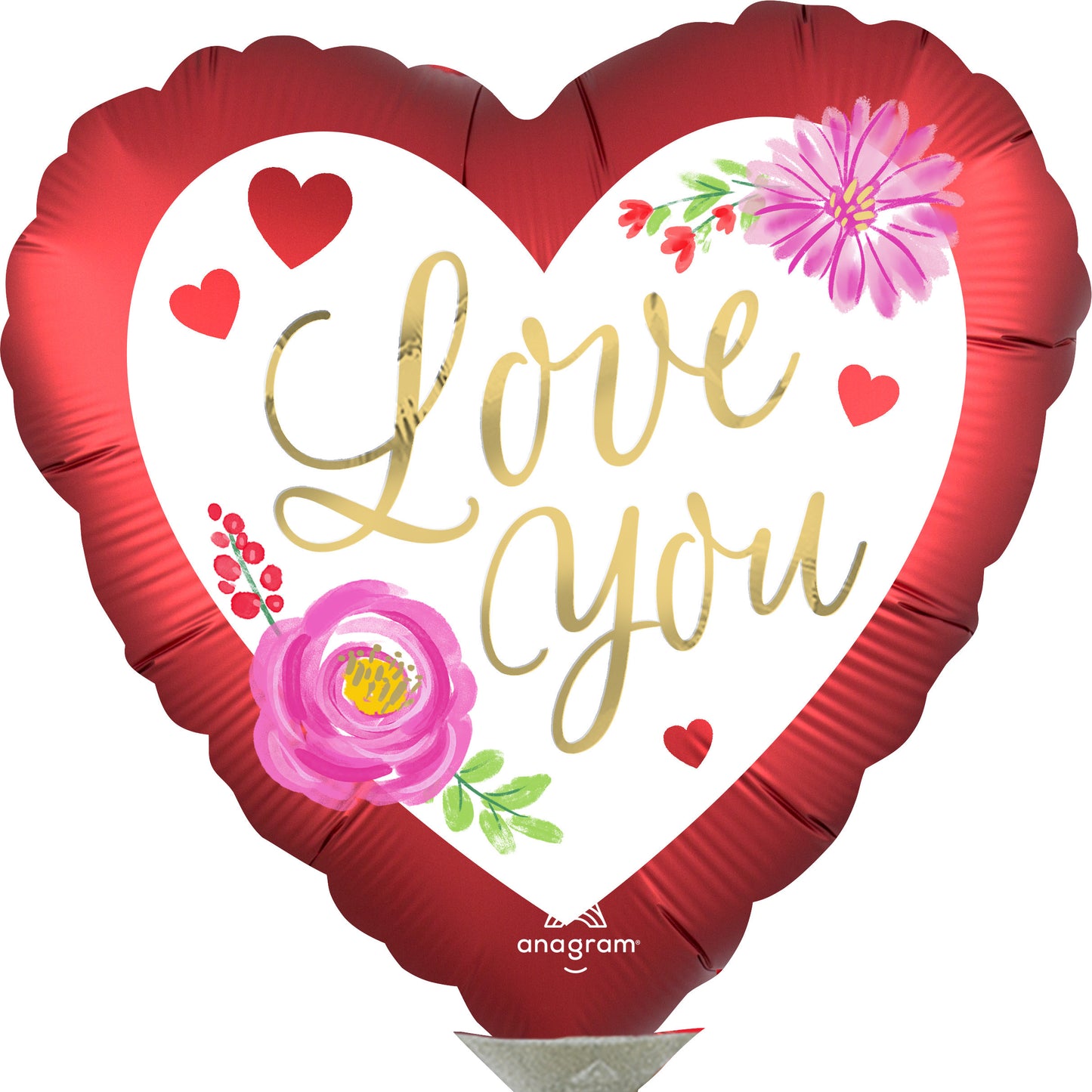 Mylar I Love You Balloons | 04 Inch (AIR-FILL ONLY)