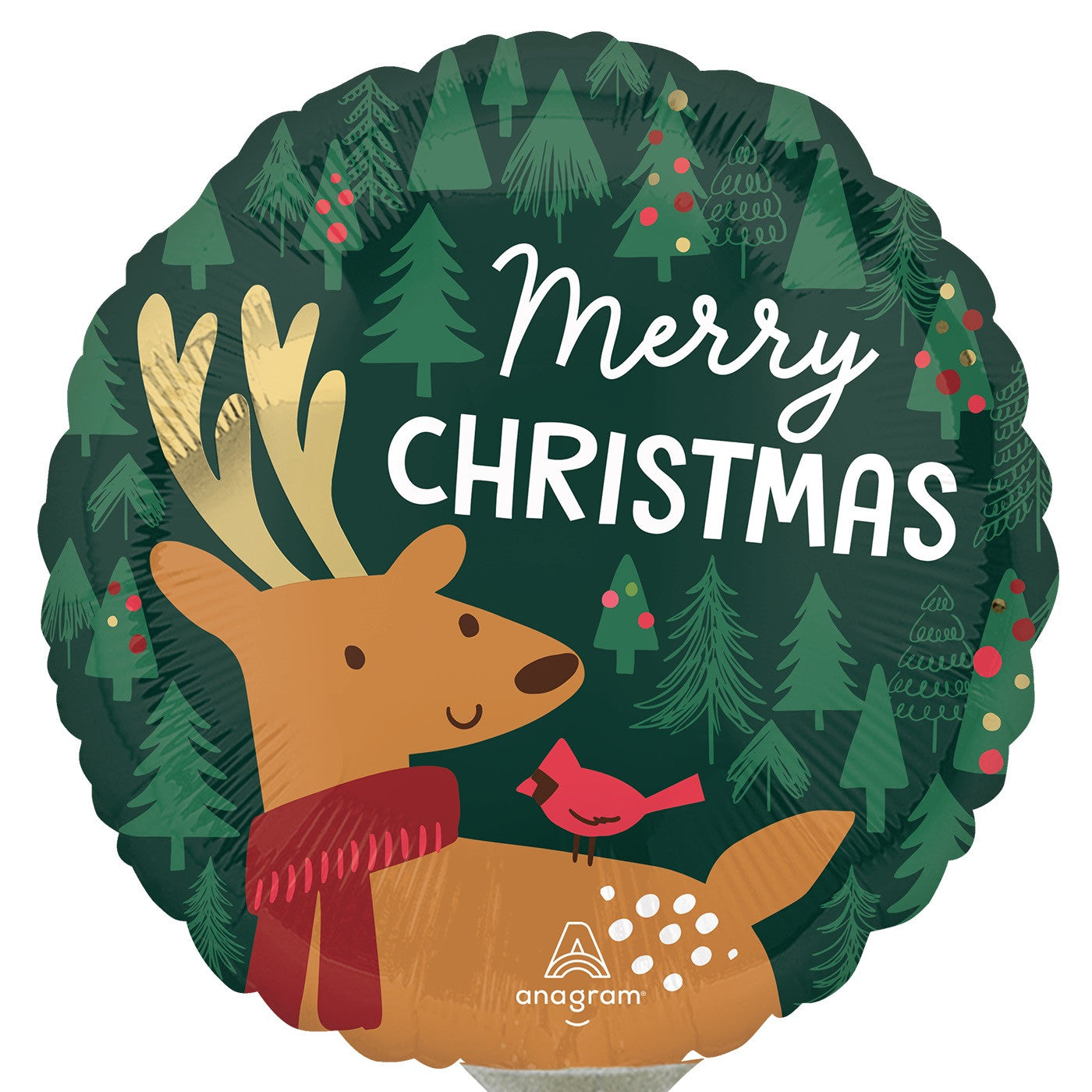 Mylar Christmas / Happy Holidays Balloons | 09 Inch (AIR-FILL ONLY)