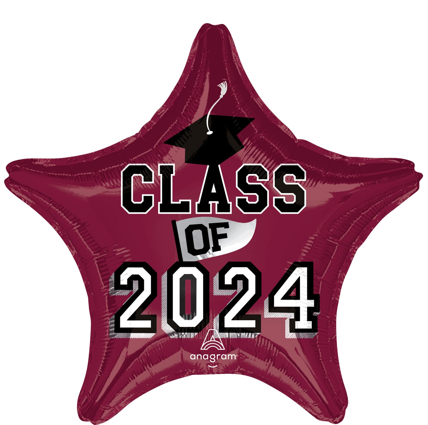 Mylar Graduation Class of 2024 Balloons | 18 Inch