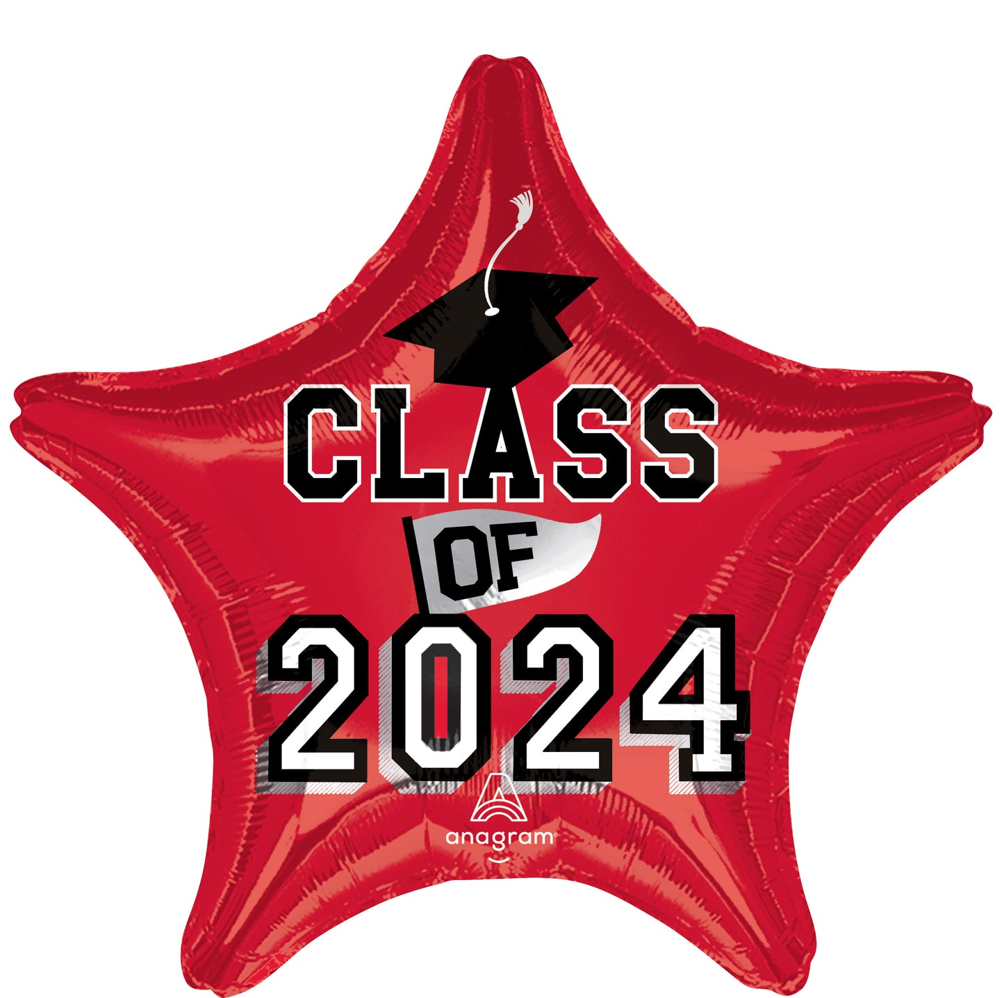 Mylar Graduation Class of 2024 Balloons | 18 Inch