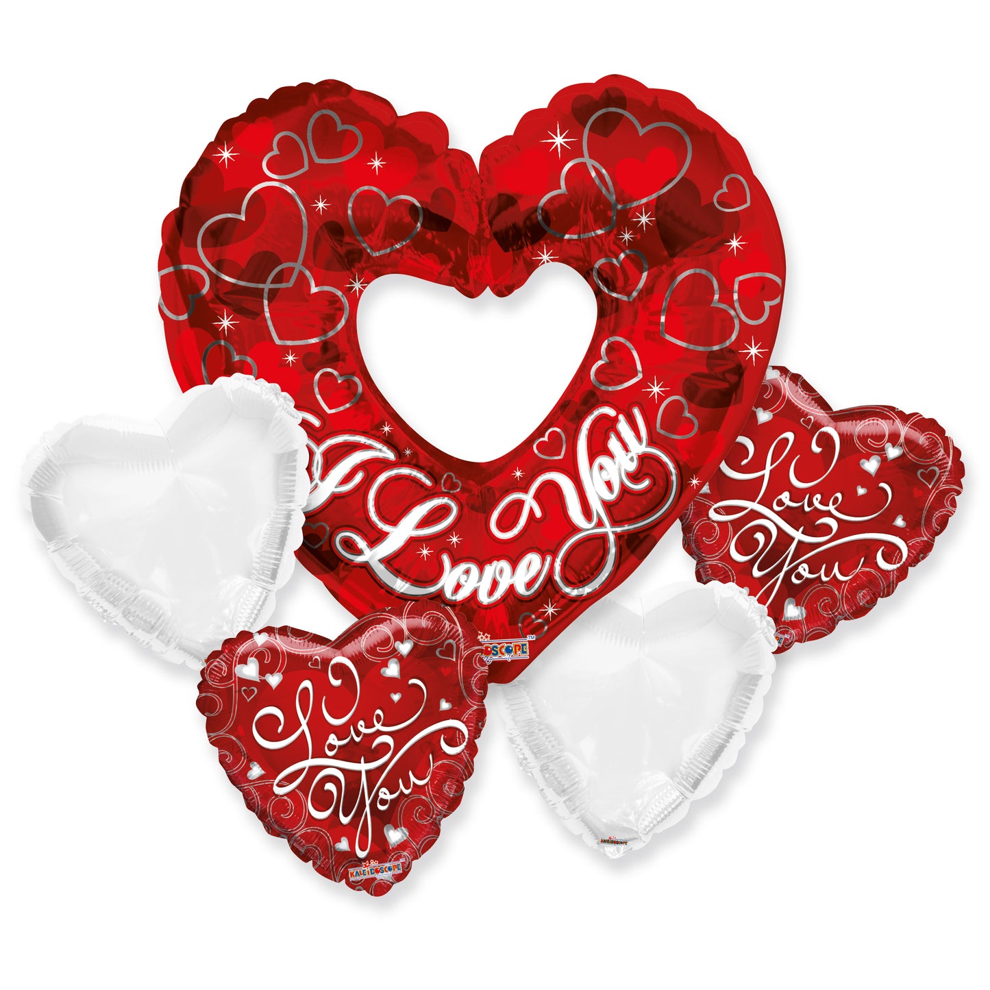 Mylar Balloon Bouquet | Valentine's Day / I Love You