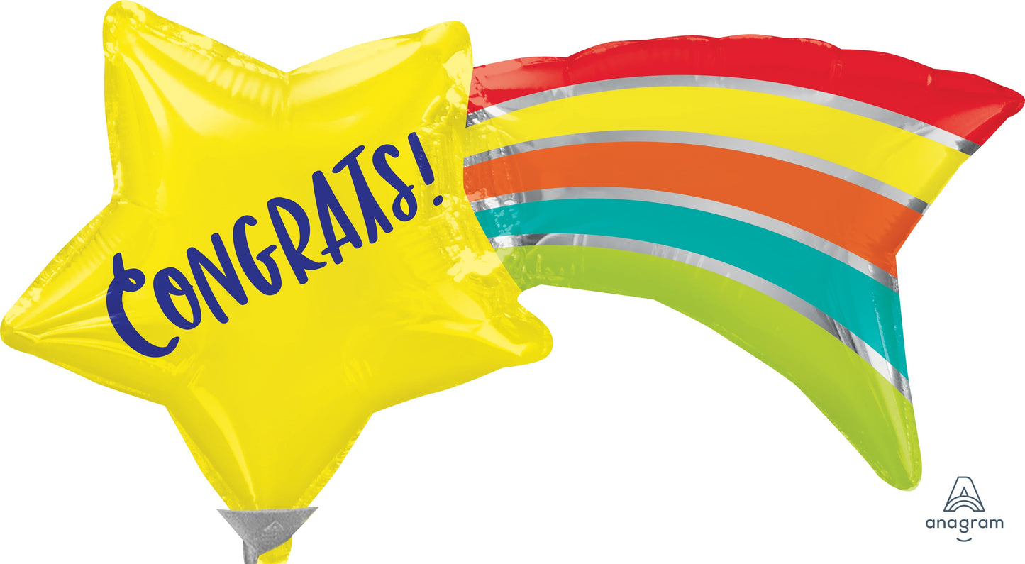 Mylar Graduation & Congrats Balloons | 12 - 14 Inch (AIR-FILL ONLY)