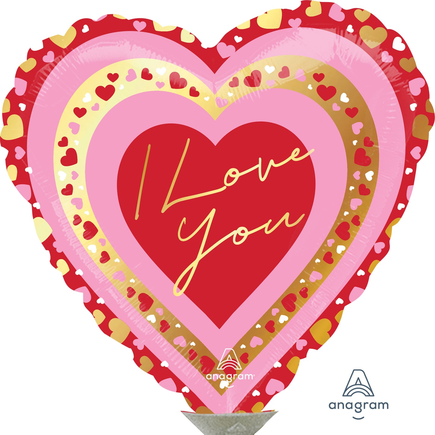 Mylar I Love You Balloons | 09 Inch (AIR-FILL ONLY)