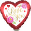 Mylar I Love You Balloons | 04 Inch (AIR-FILL ONLY)