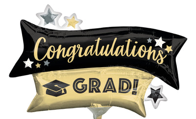 Mylar Graduation & Congrats Balloons | 12 - 14 Inch (AIR-FILL ONLY)