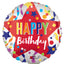 Mylar Happy Birthday Balloons | 04 Inch (AIR-FILL ONLY)