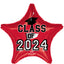 Mylar Graduation Class of 2024 Balloons | 18 Inch