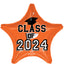 Mylar Graduation Class of 2024 Balloons | 18 Inch