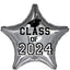 Mylar Graduation Class of 2024 Balloons | 18 Inch