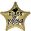 Mylar Graduation Class of 2024 Balloons | 18 Inch