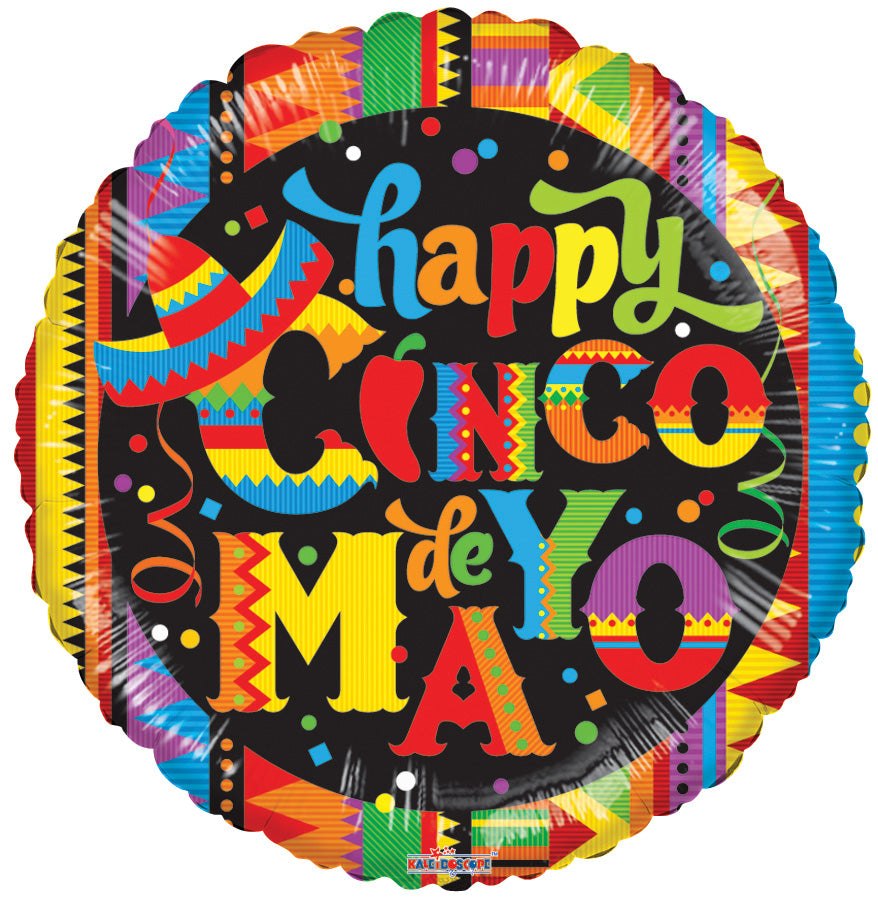 Mylar Cinco de Mayo Balloons | 18 Inch